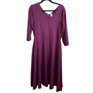 Pact Organic Cotton VNeck Dress Size XL